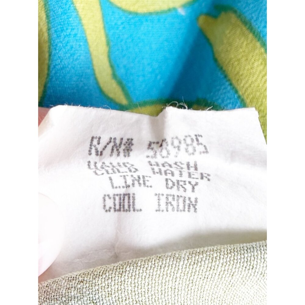 CLIO Petites Vtg 90s Palm Leaf Print Slip Skirt PM - Picture 12 of 13